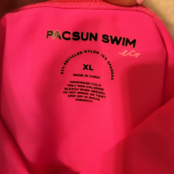 💗NEW Pacsun Hot Pink One Piece Cut Out Swimsuit - Picture 6 of 6